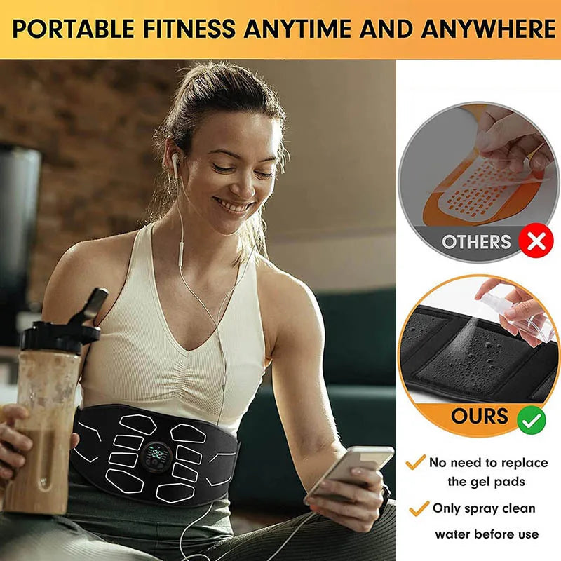 Abdominal Toning Belt Electronic Muscle Stimulator