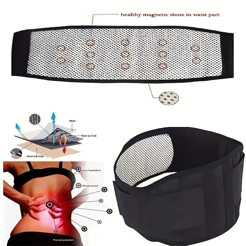 Adjustable Self-heating Magnetic Therapy Support Belt