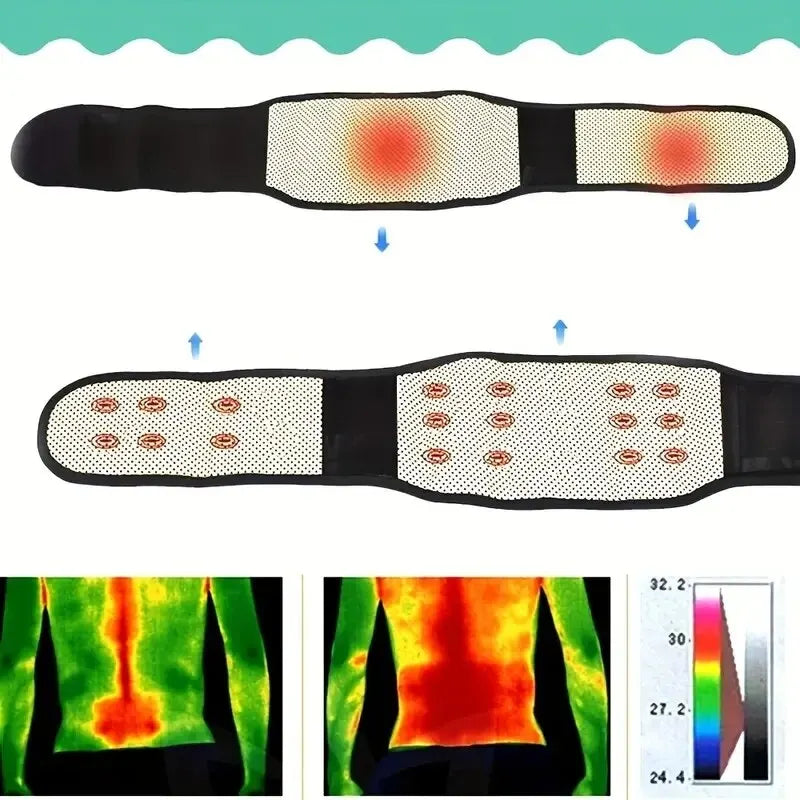 Adjustable Self-heating Magnetic Therapy Support Belt